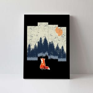 Fox Distorted Forrest  Canvas