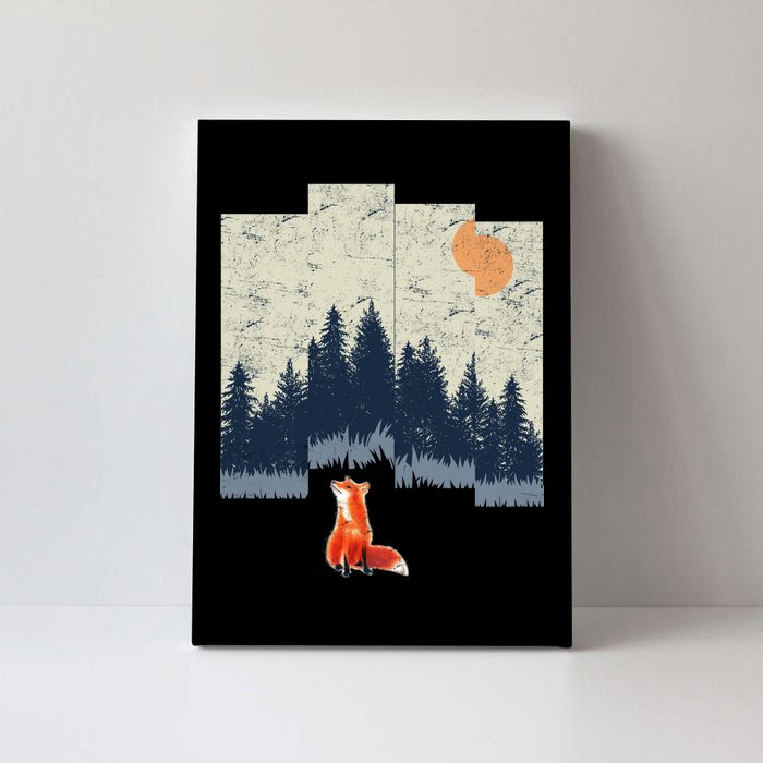 Fox Distorted Forrest  Canvas