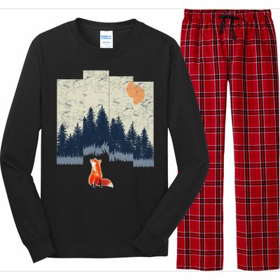 Fox Distorted Forrest  Long Sleeve Pajama Set