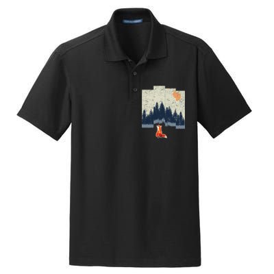 Fox Distorted Forrest  Dry Zone Grid Polo