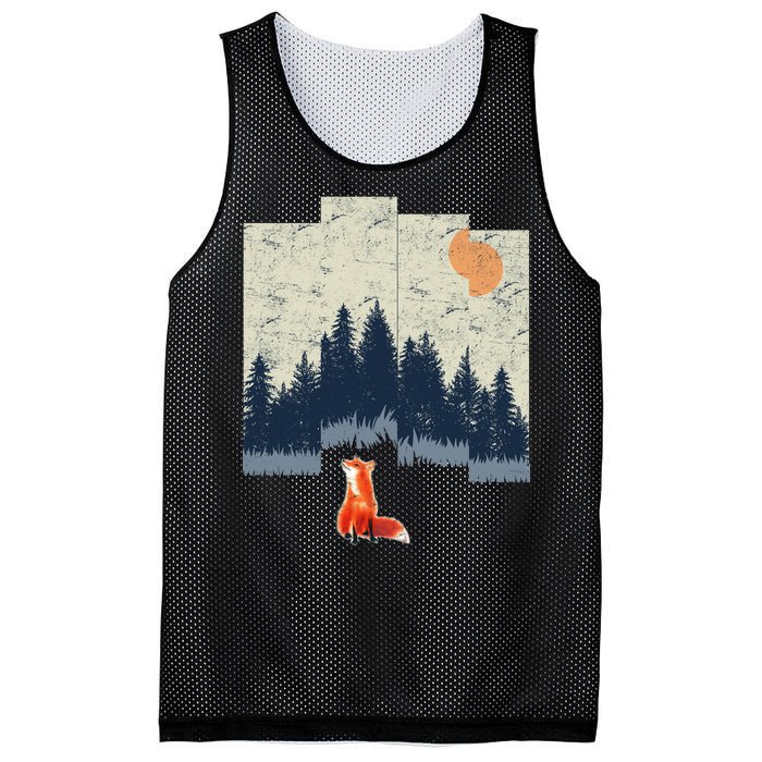 Fox Distorted Forrest  Mesh Reversible Basketball Jersey Tank