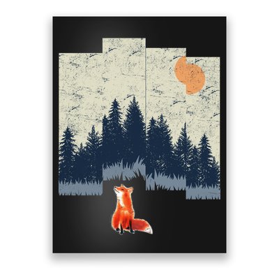 Fox Distorted Forrest  Poster