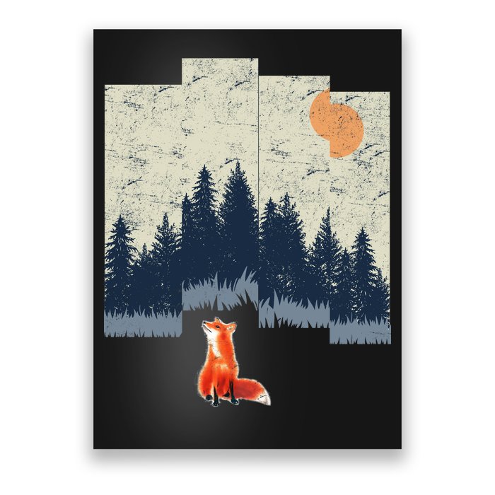 Fox Distorted Forrest  Poster