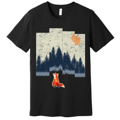 Fox Distorted Forrest  Premium T-Shirt