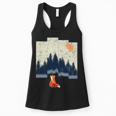Fox Distorted Forrest  Womens Tank Top