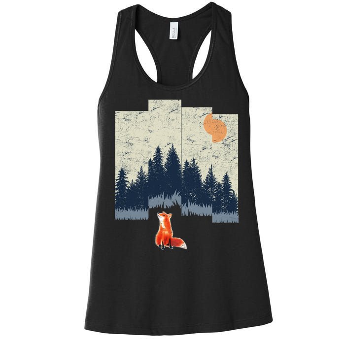 Fox Distorted Forrest  Women's Racerback Tank