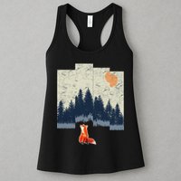Fox Distorted Forrest  Womens Tank Top