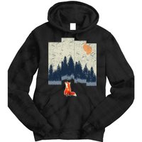 Fox Distorted Forrest  Tie Dye Hoodie