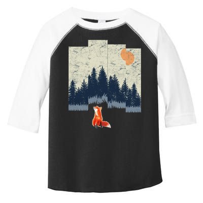 Fox Distorted Forrest  Toddler Fine Jersey T-Shirt