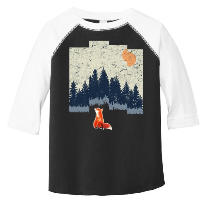 Fox Distorted Forrest  Toddler Fine Jersey T-Shirt