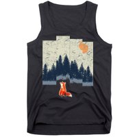 Fox Distorted Forrest  Tank Top