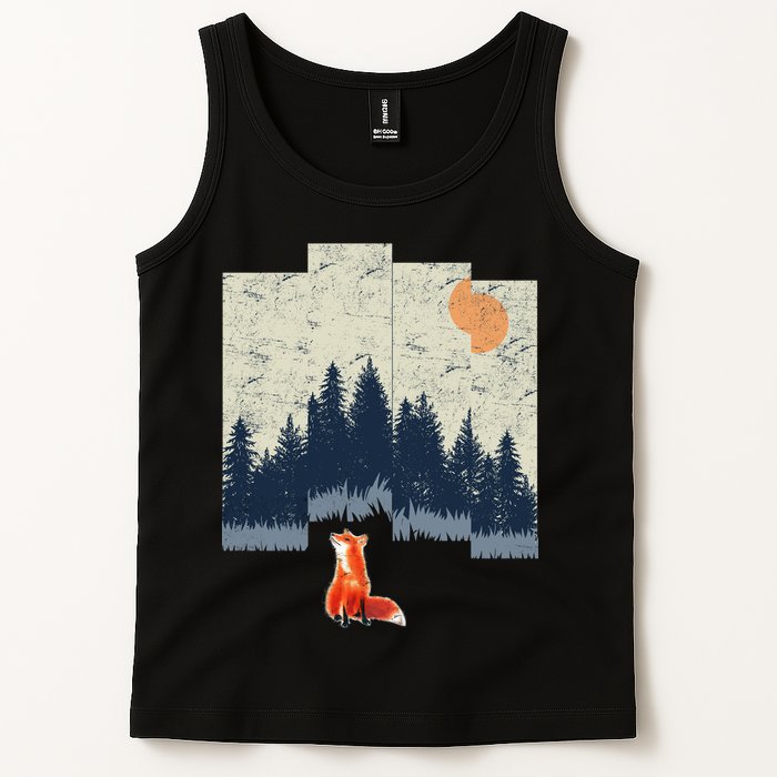 Fox Distorted Forrest  Tank Top