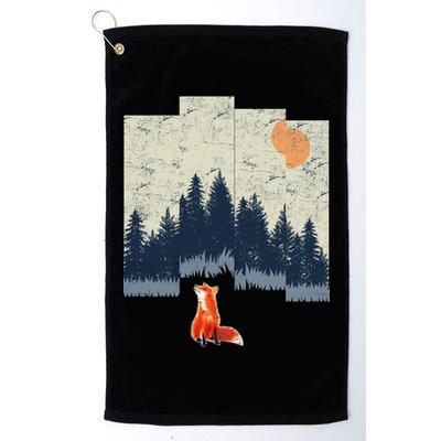 Fox Distorted Forrest  Golf Towel