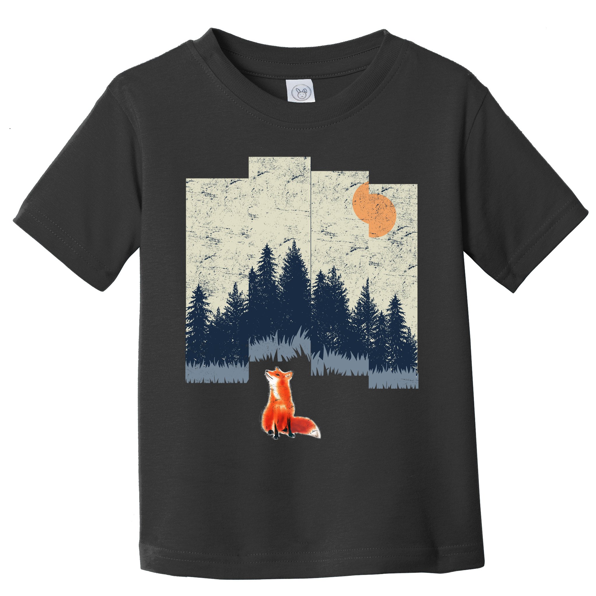 Fox Distorted Forrest  Toddler T-Shirt