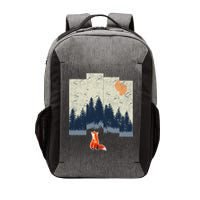 Fox Distorted Forrest  Vector Backpack