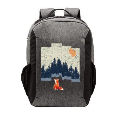 Fox Distorted Forrest  Vector Backpack