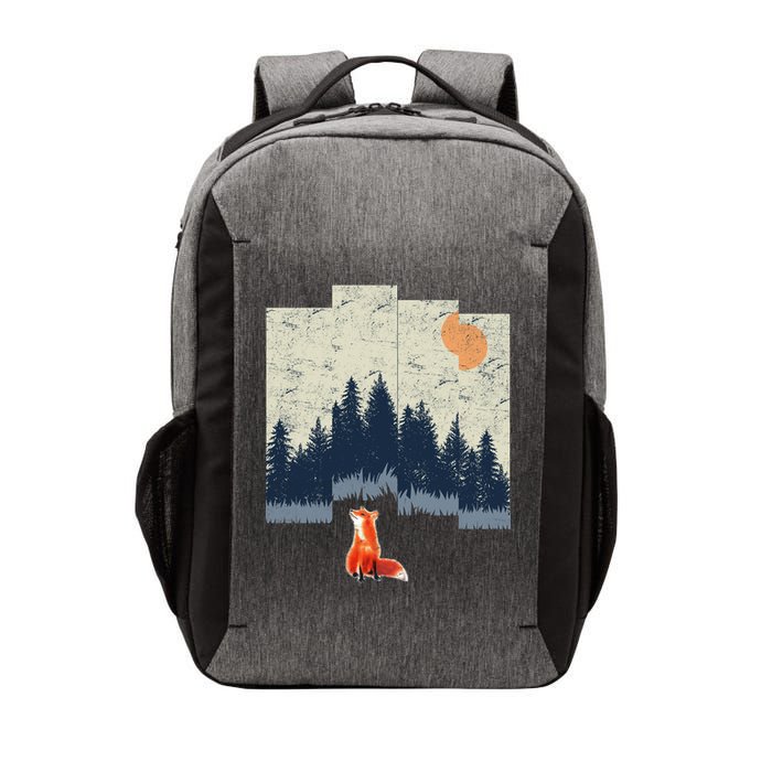 Fox Distorted Forrest  Vector Backpack