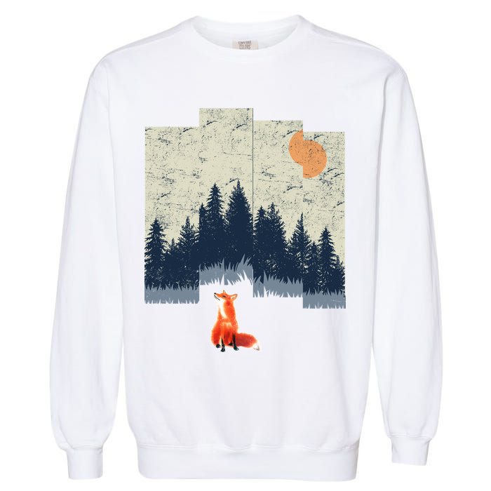 Fox Distorted Forrest  Garment-Dyed Sweatshirt