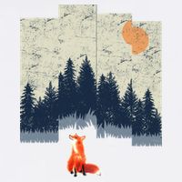 Fox Distorted Forrest  Garment-Dyed Sweatshirt