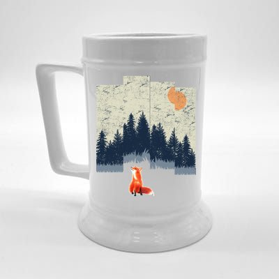 Fox Distorted Forrest  Beer Stein