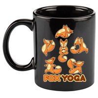 Fox Yoga 11oz C Handle Ceramic Mug
