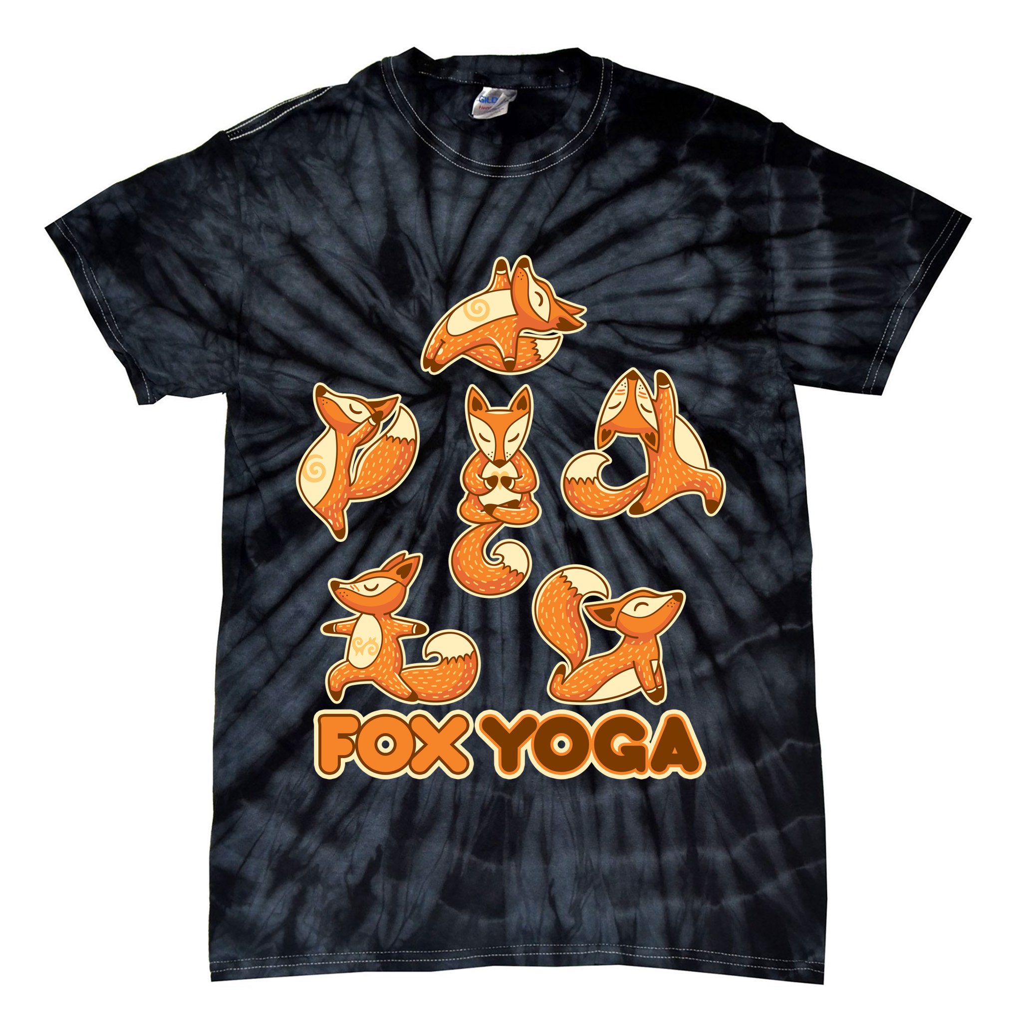Fox Yoga Tie-Dye T-Shirt