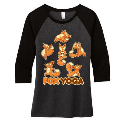 Fox Yoga Women's Tri-Blend 3/4-Sleeve Raglan Shirt