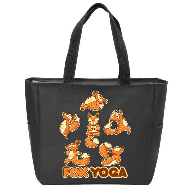Fox Yoga Zip Tote Bag