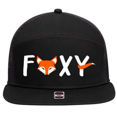 Foxy 7 Panel Mesh Trucker Snapback Hat