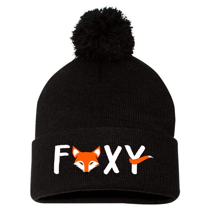 Foxy Pom Pom 12in Knit Beanie