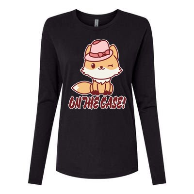 Foxy On That Case Cute Fox Womens Cotton Relaxed Long Sleeve T-Shirt