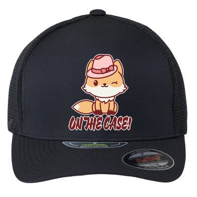 Foxy On That Case Cute Fox Flexfit Unipanel Trucker Cap