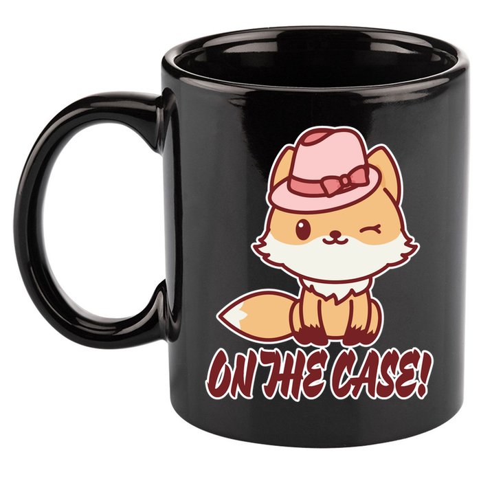 Foxy On That Case Cute Fox 11oz C Handle Ceramic Mug