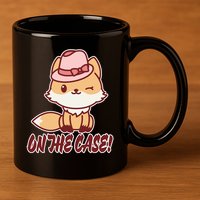 Foxy On That Case Cute Fox 11oz C Handle Ceramic Mug