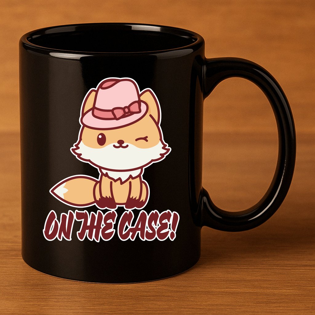Foxy On That Case Cute Fox 11oz C Handle Ceramic Mug