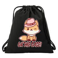 Foxy On That Case Cute Fox Drawstring Bag