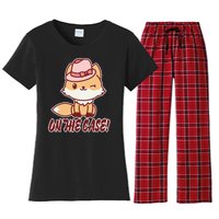 Foxy On That Case Cute Fox Women's Flannel Pajama Set