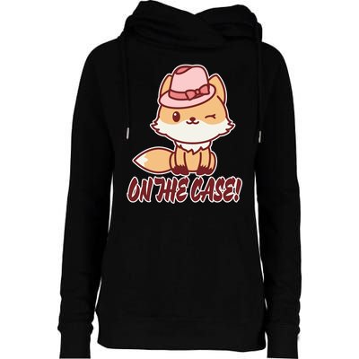 Foxy On That Case Cute Fox Womens Funnel Neck Pullover Hood