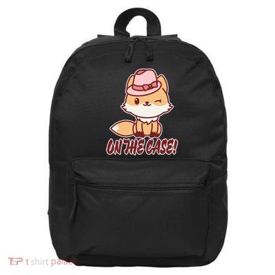 Foxy On That Case Cute Fox 16 in Basic Backpack