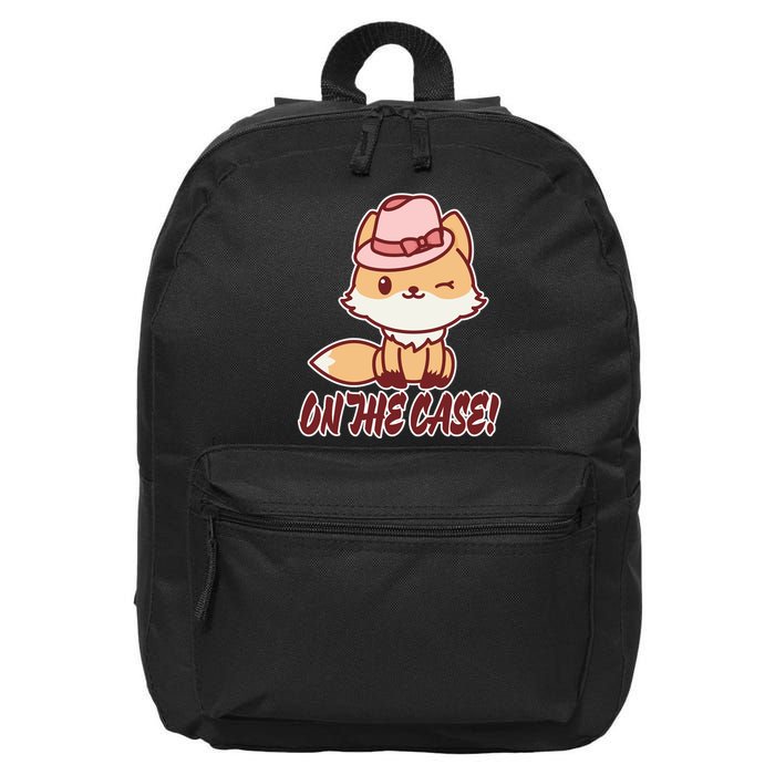 Foxy On That Case Cute Fox 16 in Basic Backpack