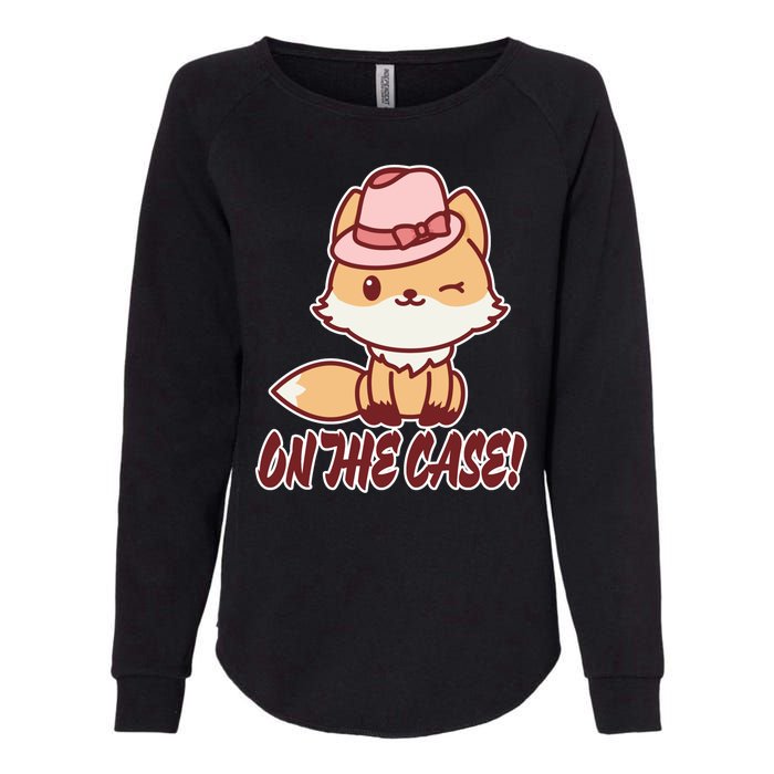 Foxy On That Case Cute Fox Womens California Wash Sweatshirt