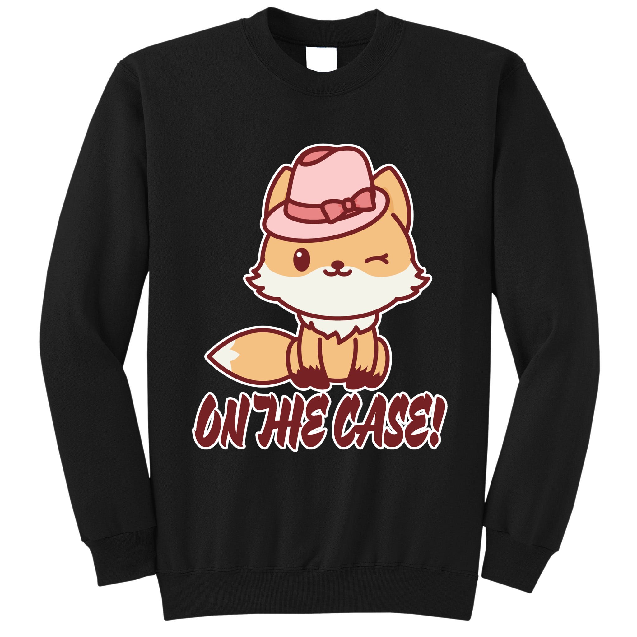 Foxy On That Case Cute Fox Tall Sweatshirt
