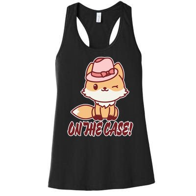 Foxy On That Case Cute Fox Women's Racerback Tank