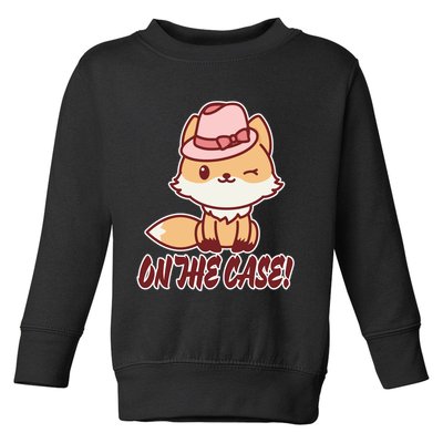 Foxy On That Case Cute Fox Toddler Sweatshirt