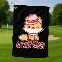Foxy On That Case Cute Fox Golf Towel
