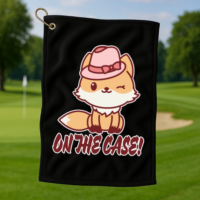 Foxy On That Case Cute Fox Golf Towel