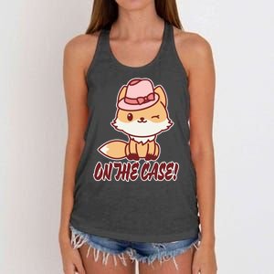 Foxy On That Case Cute Fox Women's Knotted Racerback Tank