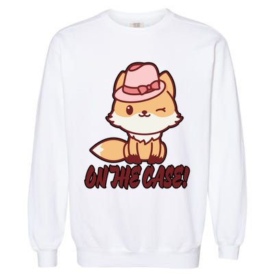 Foxy On That Case Cute Fox Garment-Dyed Sweatshirt
