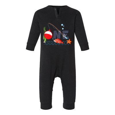 Fishing One Year Old 1st First Birthday Party Outfit Infant Fleece One Piece