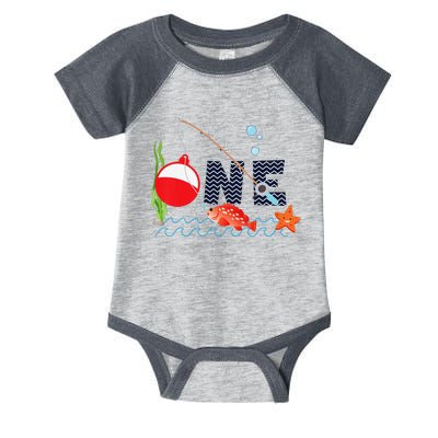 Fishing One Year Old 1st First Birthday Party Outfit Infant Baby Jersey Bodysuit